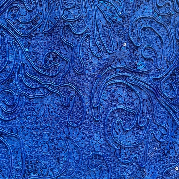 Badgley Mischka sequin sleeveless embroidered dress Size 8. NWOT - Picture 9 of 12